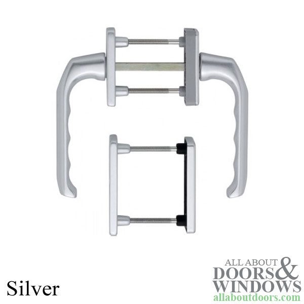 HOPPE London, Tilt Turn window non keyed handle with cylinder Rosette 90° Stop  Silver - HOPPE London, Tilt Turn window non keyed handle with cylinder Rosette 90° Stop  Silver