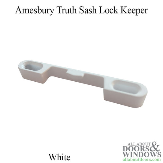 Keeper for Sash Lock - White