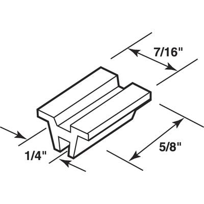 Top Guide - Sliding Windows, Glides / Guides - Nylon - Top Guide - Sliding Windows, Glides / Guides - Nylon