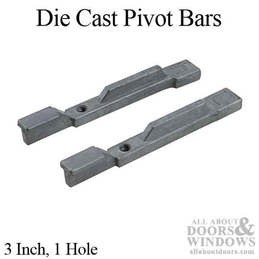 Die Cast, 1 hole Pivots - Left and Right Hand Pair