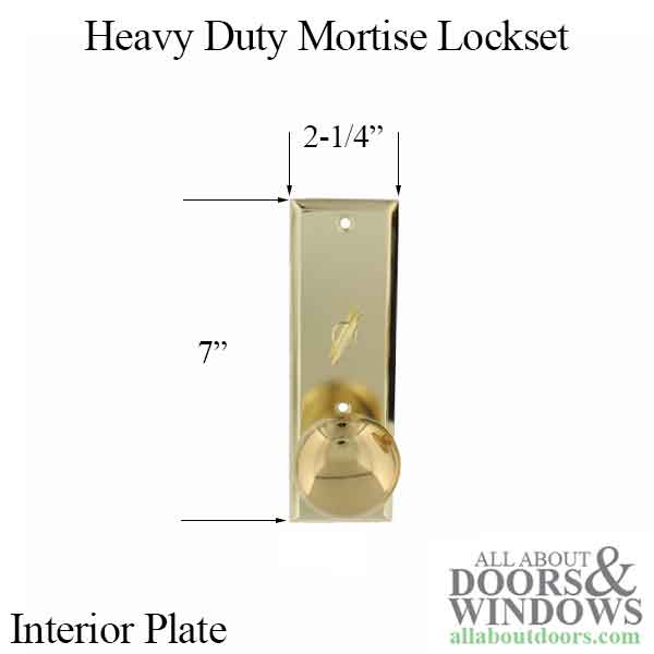 Heavy Duty Mortise Lockset, 2-1/2