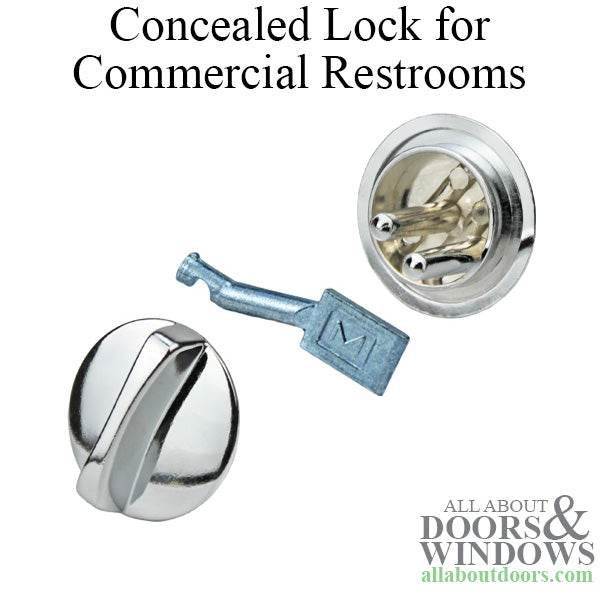 Concealed Lock for Commercial Restrooms - Concealed Lock for Commercial Restrooms