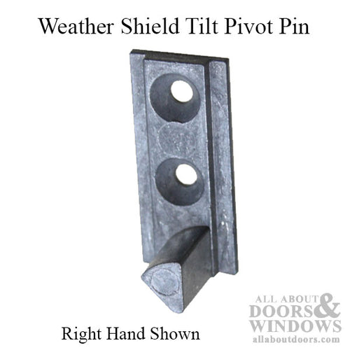 Weather Shield Tilt Pivot Pin for Locking Cam, Old Style, Right Hand - Mill Finish - Weather Shield Tilt Pivot Pin for Locking Cam, Old Style, Right Hand - Mill Finish