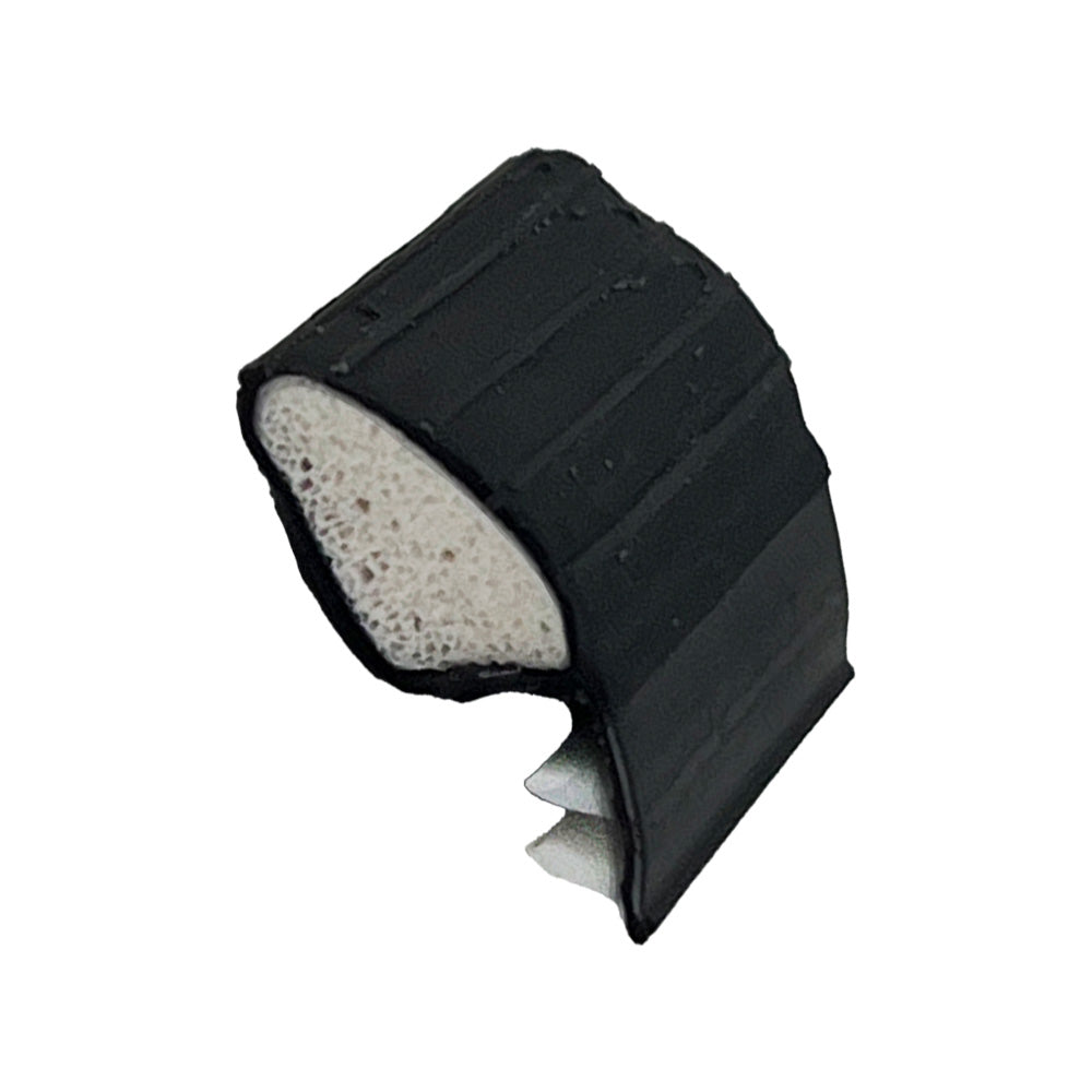 Weatherstrip Kerf Back Q-Lon .320 Inch Reach Black - Weatherstrip Kerf Back Q-Lon .320 Inch Reach Black