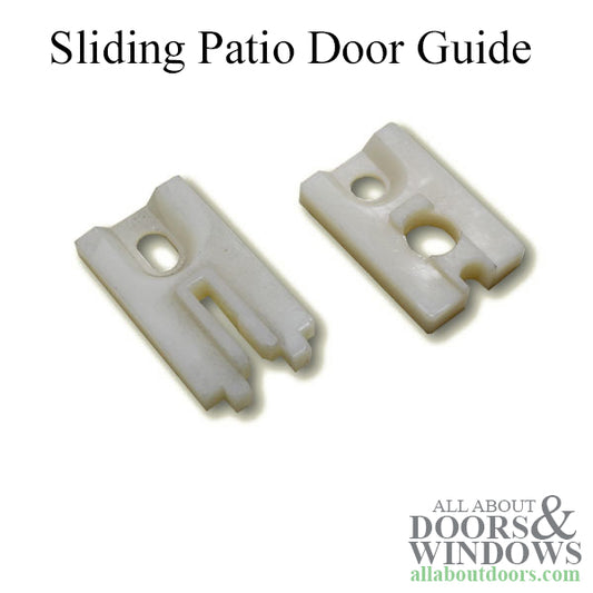 Sliding Patio Door Guide -  White Plastic