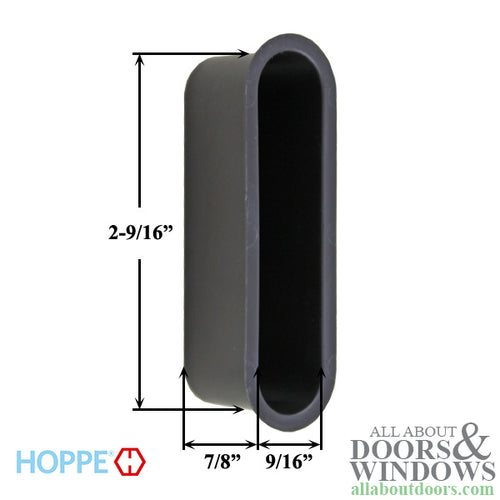 HOPPE Latch and Deadbolt Dust Cap - Black - HOPPE Latch and Deadbolt Dust Cap - Black