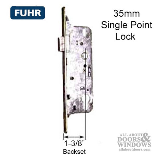 16mm Fuhr 35/92 Mortise Lock, Single Point