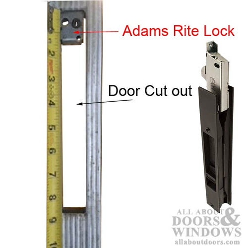 Adams-Rite Flush Mount Handles  with mortise lock - Adams-Rite Flush Mount Handles  with mortise lock