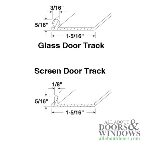 Sliding Patio Door Replacement Track 94 Inch Aluminum - Sliding Patio Door Replacement Track 94 Inch Aluminum