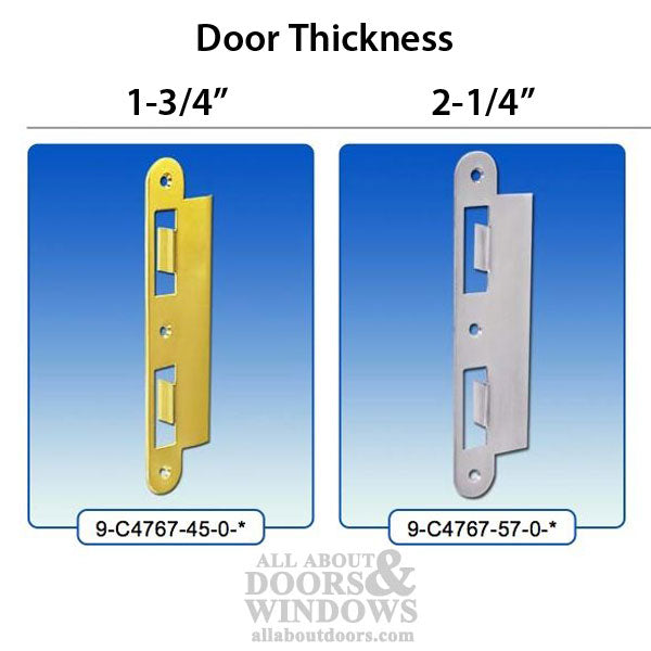 Latch & Deadbolt Strike Plate, 45mm, 1-3/4