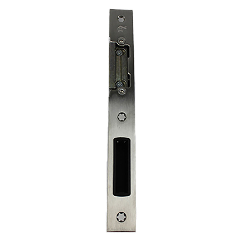 Hoppe Latch & Deadbolt Strike, Key Operated Lock, Right Hand - Stainless Steel - Hoppe Latch & Deadbolt Strike, Key Operated Lock, Right Hand - Stainless Steel