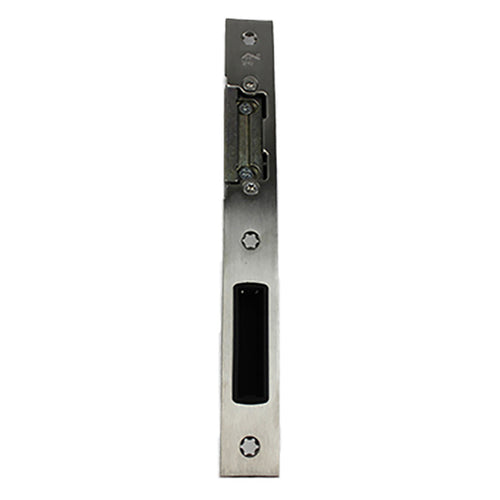 Hoppe Latch & Deadbolt Strike, Key Operated Lock, Right Hand - Stainless Steel - Hoppe Latch & Deadbolt Strike, Key Operated Lock, Right Hand - Stainless Steel