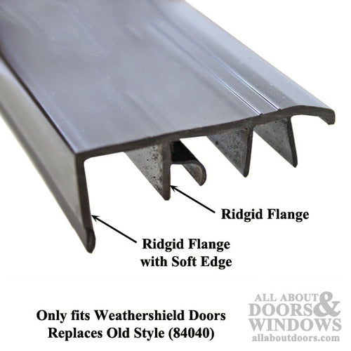 Inswing Bottom Sweep for Active Door - Brown, nail-on - Discontinued - Inswing Bottom Sweep for Active Door - Brown, nail-on - Discontinued