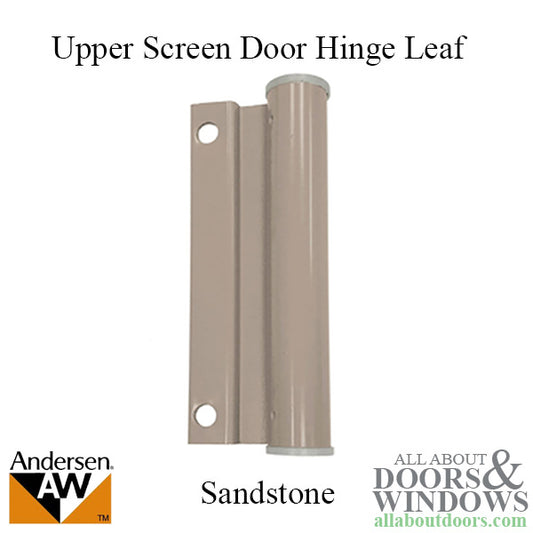 Upper Screen Door Hinge Leaf - Sandstone