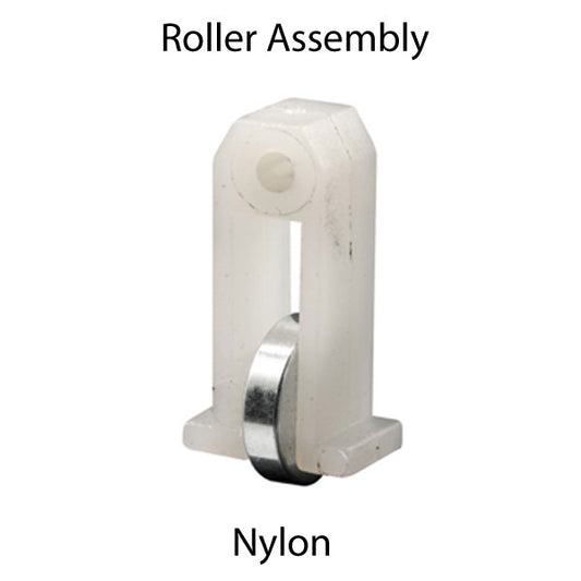 Roller Assembly (Flat) - Sliding Windows, Vertical Rail - Nylon / Steel