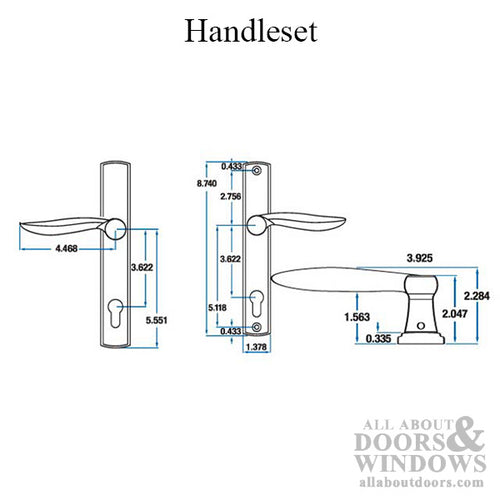 Handleset, Imperial 6260, Active with Key - Choose Color - Handleset, Imperial 6260, Active with Key - Choose Color