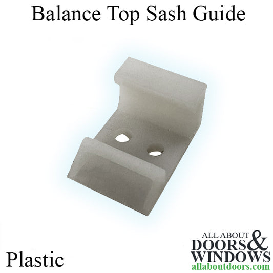 Balance Top Sash Guide for Aluminum Window, General Replacement - Plastic