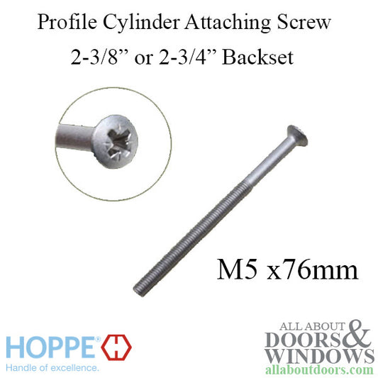 Cylinder fixing screw for 60mm / 70mm backset, 3 inch - SS