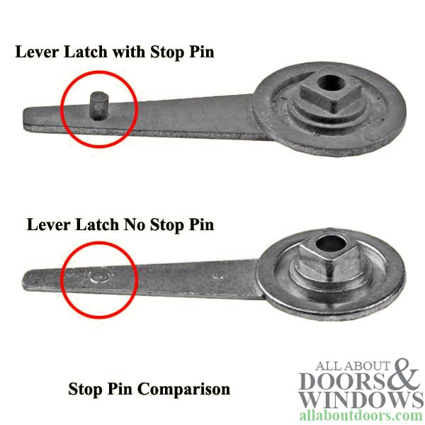 Lever Latch with No Pin Stop for Sliding Screen Door - Lever Latch with No Pin Stop for Sliding Screen Door