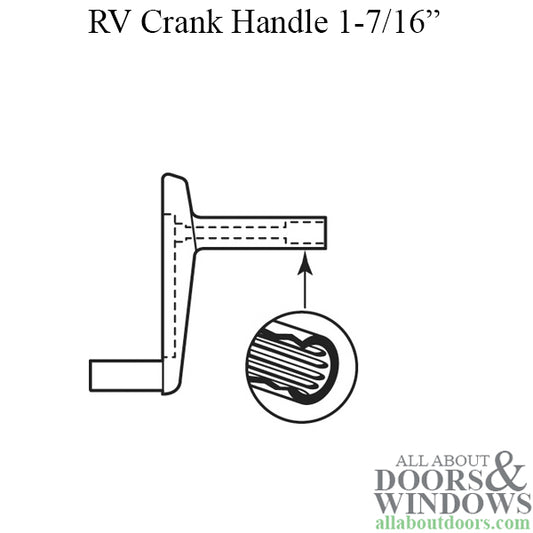 RV Crank Handle  1-7/16"