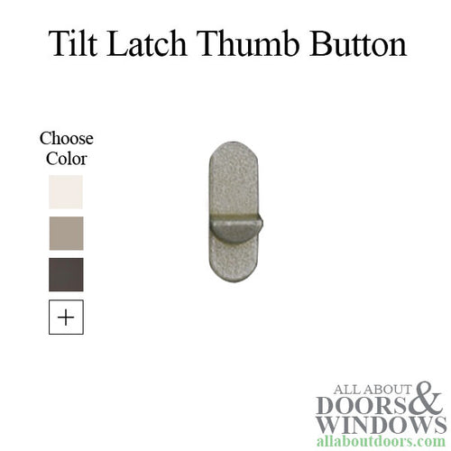 Thumb Button Only for Tilt in Window Latch - Thumb Button Only for Tilt in Window Latch