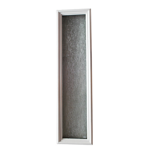 Therma Tru Door Lite with Rain Privacy Glass and Surround - Therma Tru Door Lite with Rain Privacy Glass and Surround