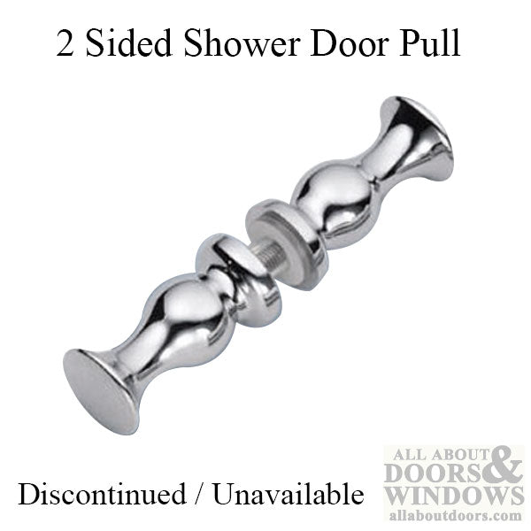 Unavailable Shower Door Pull, 2 sided - Polished Chrome - Unavailable Shower Door Pull, 2 sided - Polished Chrome