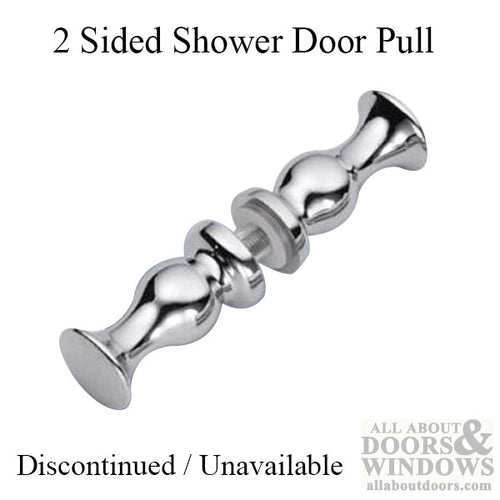 Unavailable Shower Door Pull, 2 sided - Polished Chrome - Unavailable Shower Door Pull, 2 sided - Polished Chrome