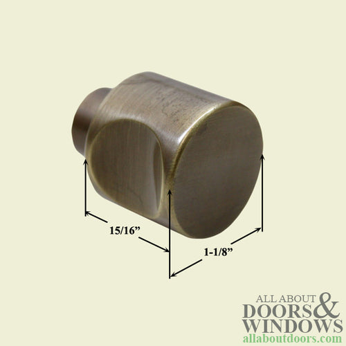 H-Knob, CES Euro Cylinder Thumbturn - Polished Brass - H-Knob, CES Euro Cylinder Thumbturn - Polished Brass