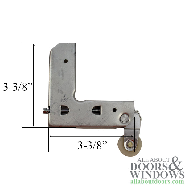 Corner Insert Roller Assembly with 1 Inch Nylon Wheel for Sliding Screen Door - Corner Insert Roller Assembly with 1 Inch Nylon Wheel for Sliding Screen Door