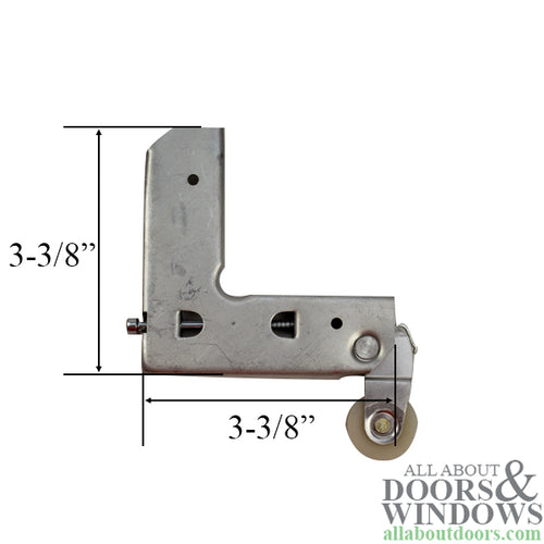 Corner Insert Roller Assembly with 1 Inch Nylon Wheel for Sliding Screen Door - Corner Insert Roller Assembly with 1 Inch Nylon Wheel for Sliding Screen Door