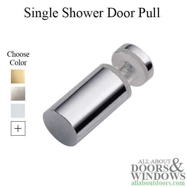 Shower Door Knob for Swinging Glass Doors 1-1/4