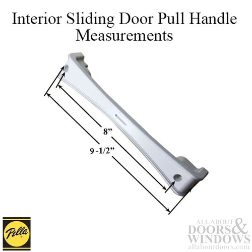 Interior Sliding Door Pull Handle OX, Left Hand - Choose Color - Interior Sliding Door Pull Handle OX, Left Hand - Choose Color