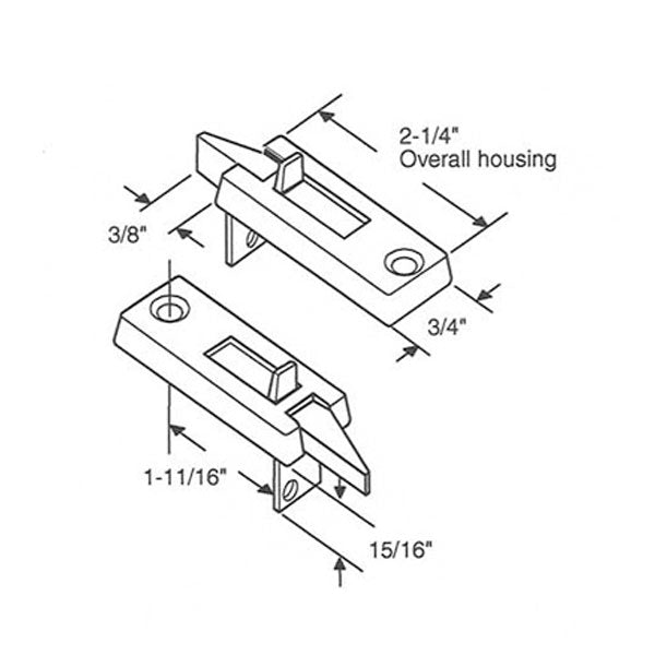 Tilt Latch Pair Fits Vinyl Window Hardware Plastic Left Right Latch White Choose Color - Tilt Latch Pair Fits Vinyl Window Hardware Plastic Left Right Latch White Choose Color