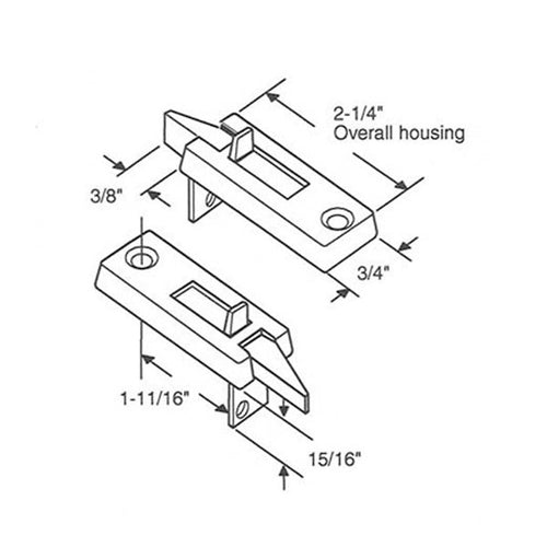 Tilt Latch Pair Fits Vinyl Window Hardware Plastic Left Right Latch White Choose Color - Tilt Latch Pair Fits Vinyl Window Hardware Plastic Left Right Latch White Choose Color