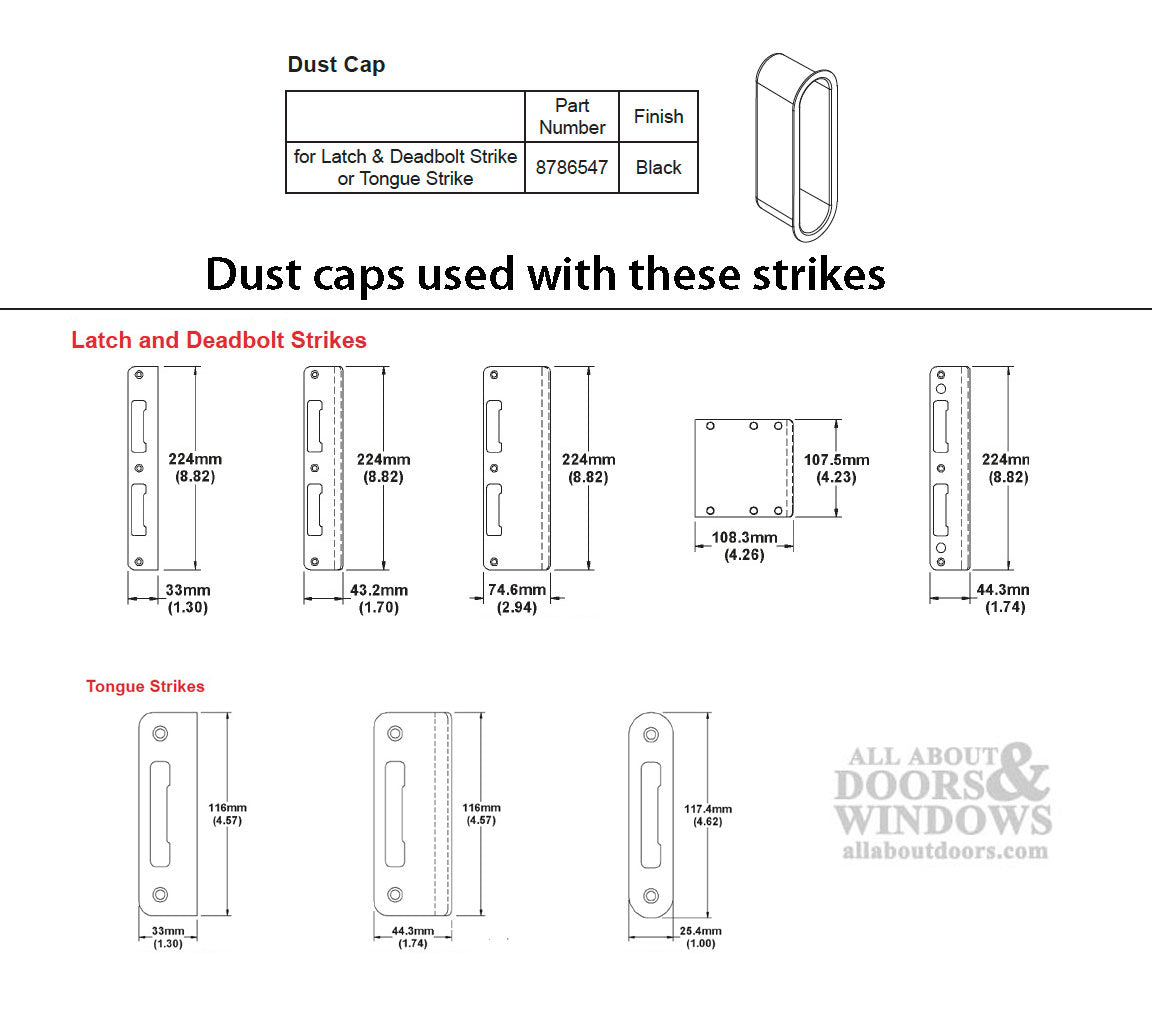 Strike Plate, PT0009N, Tongue curved lip 1.74 x 4.57 - Oil-Rubbed Brass - Strike Plate, PT0009N, Tongue curved lip 1.74 x 4.57 - Oil-Rubbed Brass