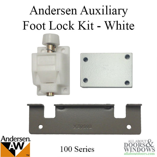 Andersen 100 Series Auxiliary Foot Lock Kit - White - Andersen 100 Series Auxiliary Foot Lock Kit - White