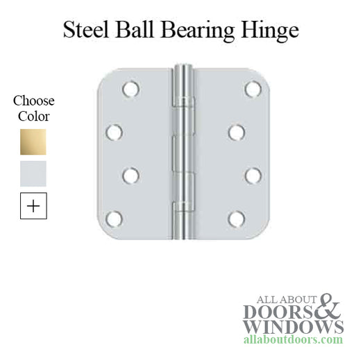 Residential Steel Hinge, Ball Bearings, 4 x 4 with 5/8