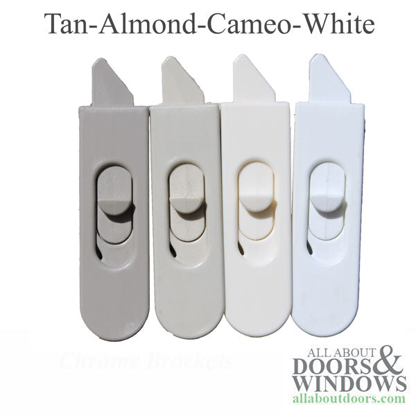 Tilt Latch Pair Fits Single or Double Hung Vinyl Window Short Nose Left Right - Tilt Latch Pair Fits Single or Double Hung Vinyl Window Short Nose Left Right