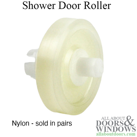 Shower door roller:  1 inch  Wheel