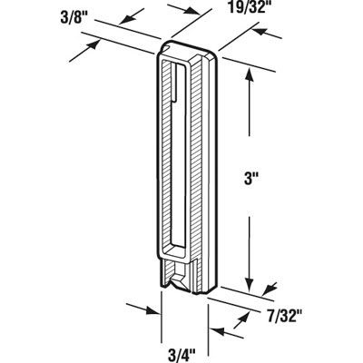 Closet Door Guide, Lower - Closet Door Guide, Lower