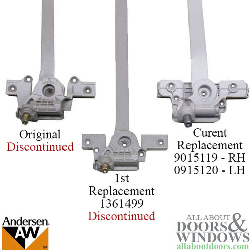 Andersen Straight Arm Operator, 1995-98 Enhanced #2, Right - Discontinued - Andersen Straight Arm Operator, 1995-98 Enhanced #2, Right - Discontinued