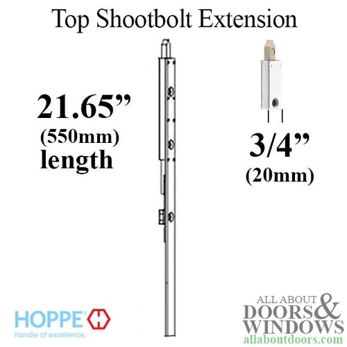 20mm Manual Top Extension Shootbolt, 21.65