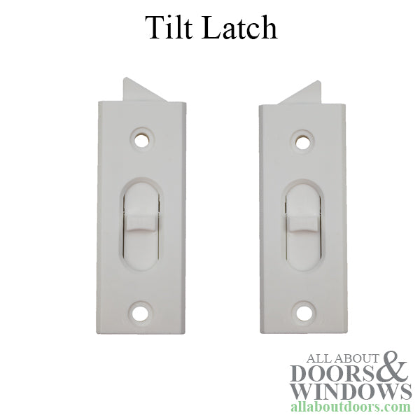 Tilt Latch - Vinyl Window Tilt Latch Hardware, Vinyl - White - Tilt Latch - Vinyl Window Tilt Latch Hardware, Vinyl - White