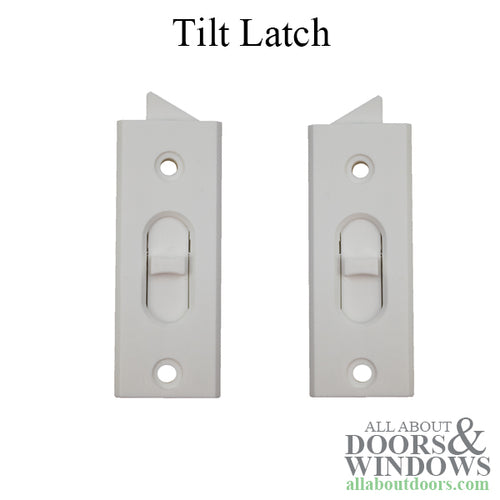 Tilt Latch - Vinyl Window Tilt Latch Hardware, Vinyl - White - Tilt Latch - Vinyl Window Tilt Latch Hardware, Vinyl - White