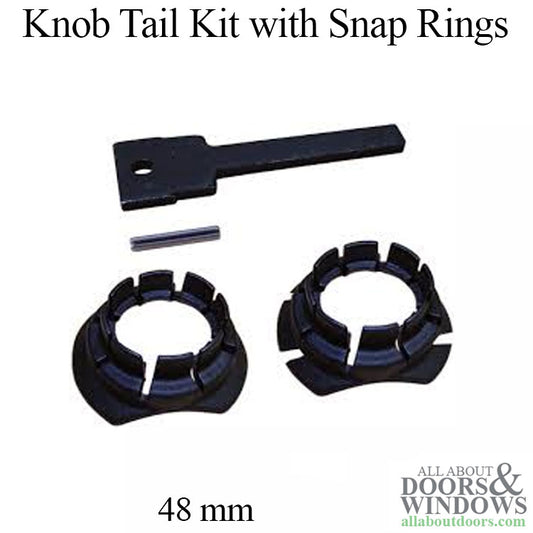 Knob Tail Replacement Kit, 48 mm, 3 inch doors
