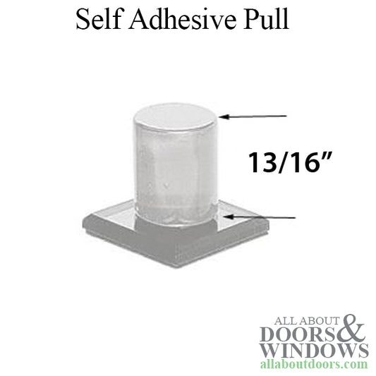 Self-Adhesive Pull for Sliding Doors Clear Acrylic