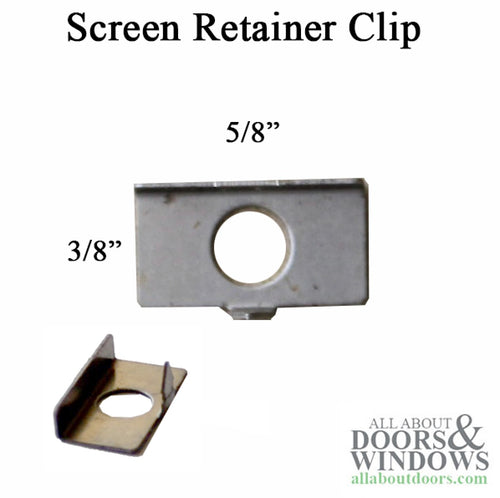 Weather Shield  Screen Retainer Clip - Stamped Steel - Weather Shield  Screen Retainer Clip - Stamped Steel