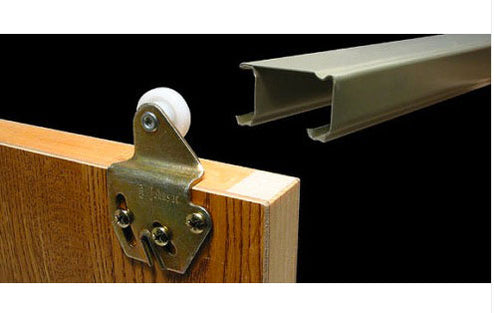 7/8 Roller, 3/8 Offset; Johnson Hardware closet door assembly - 7/8 Roller, 3/8 Offset; Johnson Hardware closet door assembly
