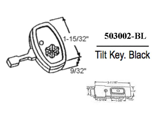 Amacor Keyed Tilt Latch Assembly - Pairs - Black - Amacor Keyed Tilt Latch Assembly - Pairs - Black